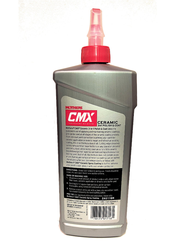 Mothers CMX Ceramic 3-in-1 Polish and Coat / Cerámico 3 en 1 Pulimento y Revestimiento